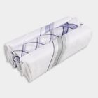 Men's White and Blue Checkered Handkerchief, मध्यम नीला, small image number null