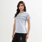 Ladies' Round Neck T-Shirt, Light Blue, small image number null