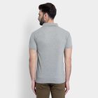 Solid Polo Shirt, Melange Mid Grey, small image number null