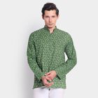 Men's Cotton Kurta, Dark Green, small image number null