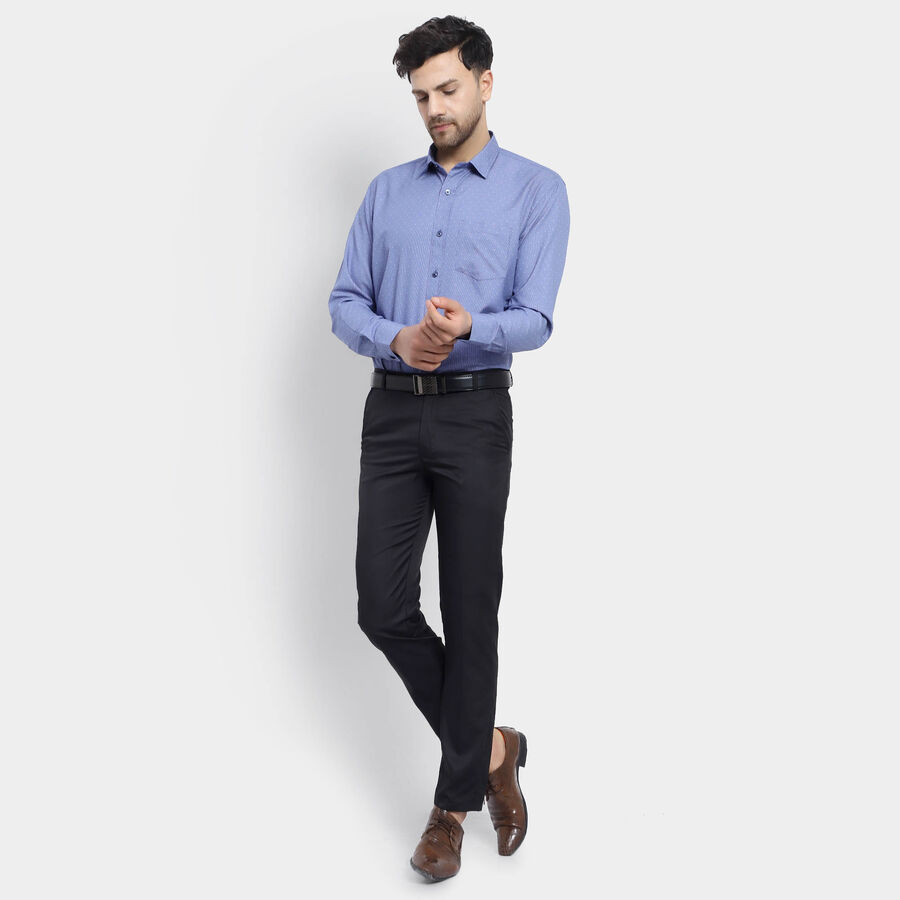 Solid Formal Shirt, Navy Blue, large image number null