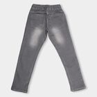 Boys' Grey Slim Fit Washed Jeans, हल्का ग्रे, small image number null