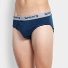 Cottton Solid Brief, Teal Blue, small