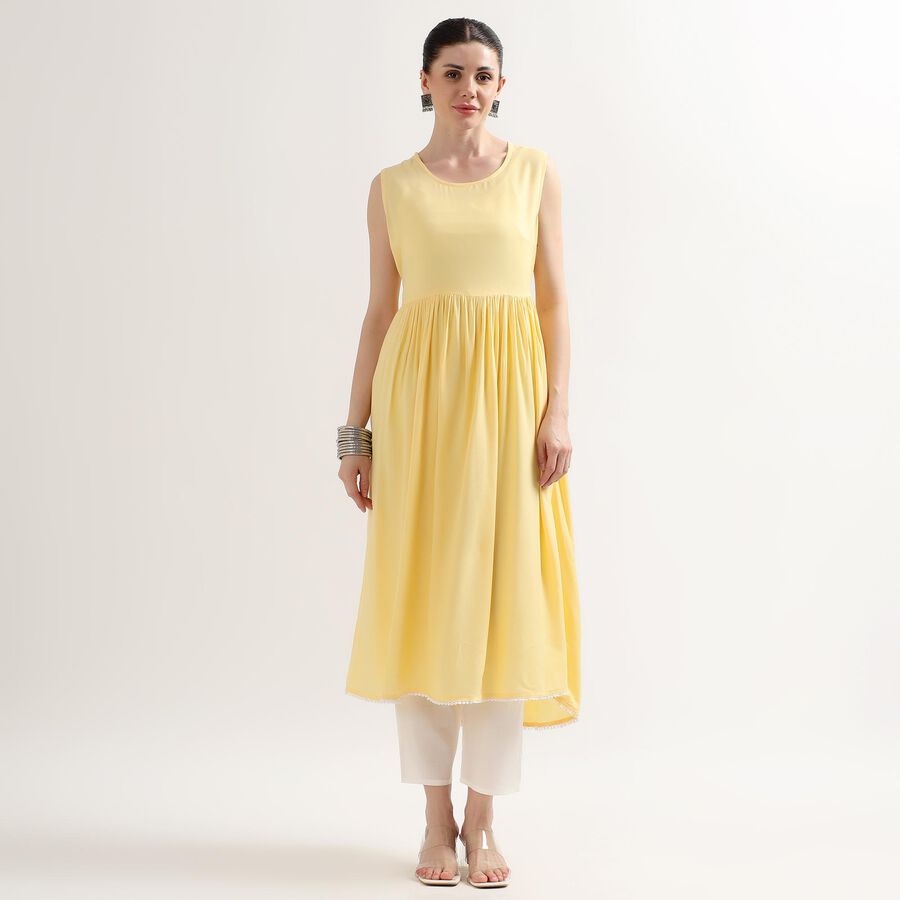 Ladies' Kurta, Yellow, large image number null