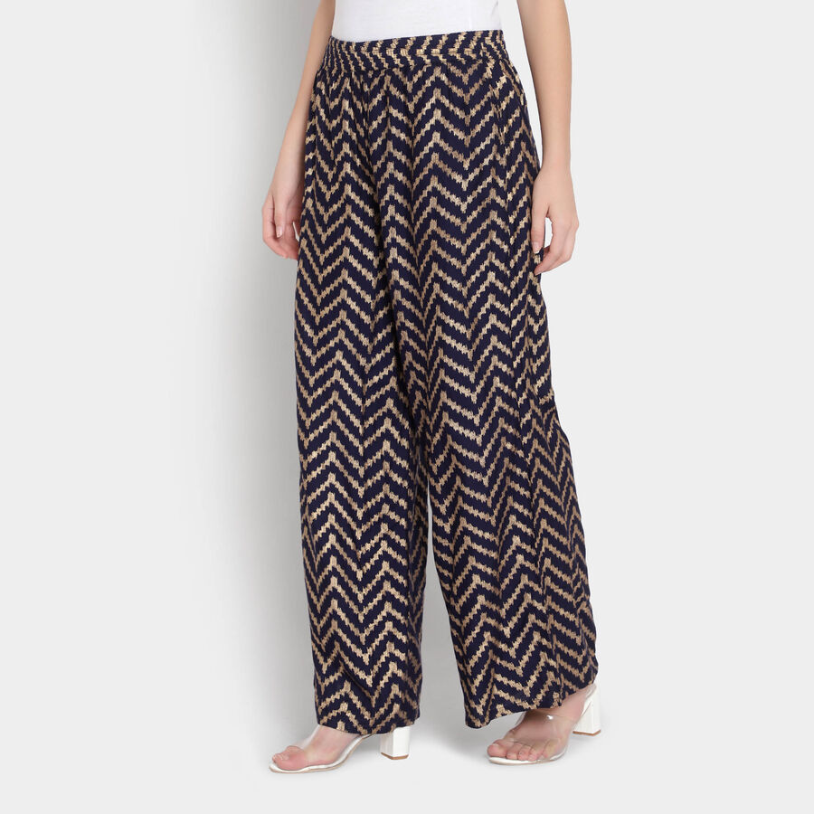 Printed Palazzo, Navy Blue, large image number null