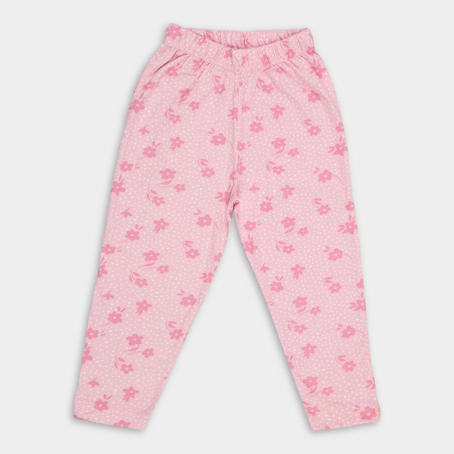 Girls' Pyjama, हल्का गुलाबी, large image number null