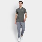 Men's Collared Half Sleeves T-Shirt , गहरा हरा, small image number null