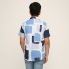 Boys' White Cotton Half Sleeve Cuban Collar Casual Shirt, White, small image number null