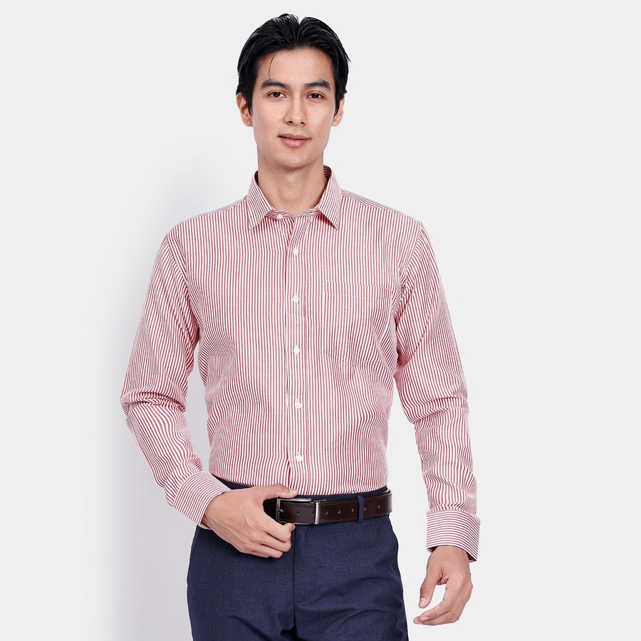 Men's Formal Shirt, Red, large image number null