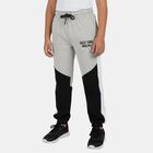 Boys' Light Grey Regular Fit Sports Printed Pyjama, Light Grey, small