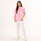Ladies' 100% Cotton Round Neck T-Shirt , Pink, small image number null