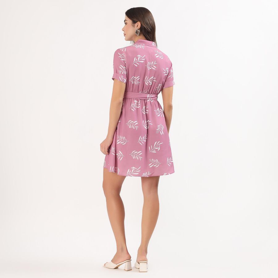 Women's Black Sleeveless Midi Dress, Pink, large