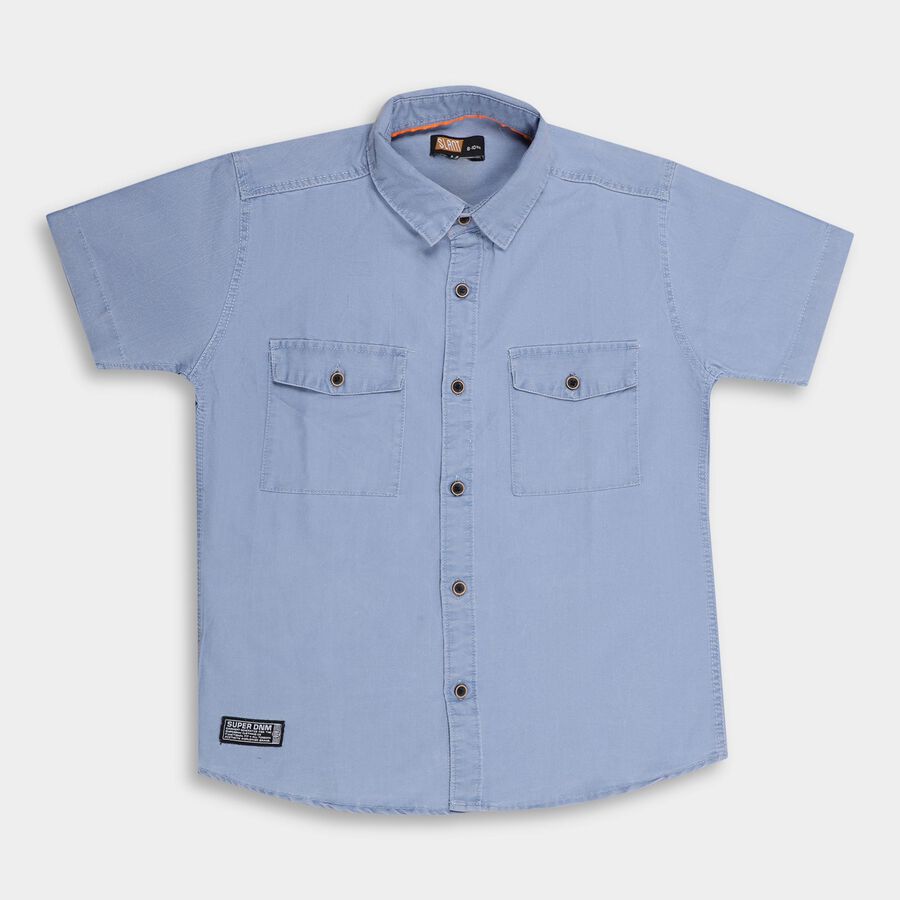 Boys' Casual Shirt , हल्का नीला, large image number null