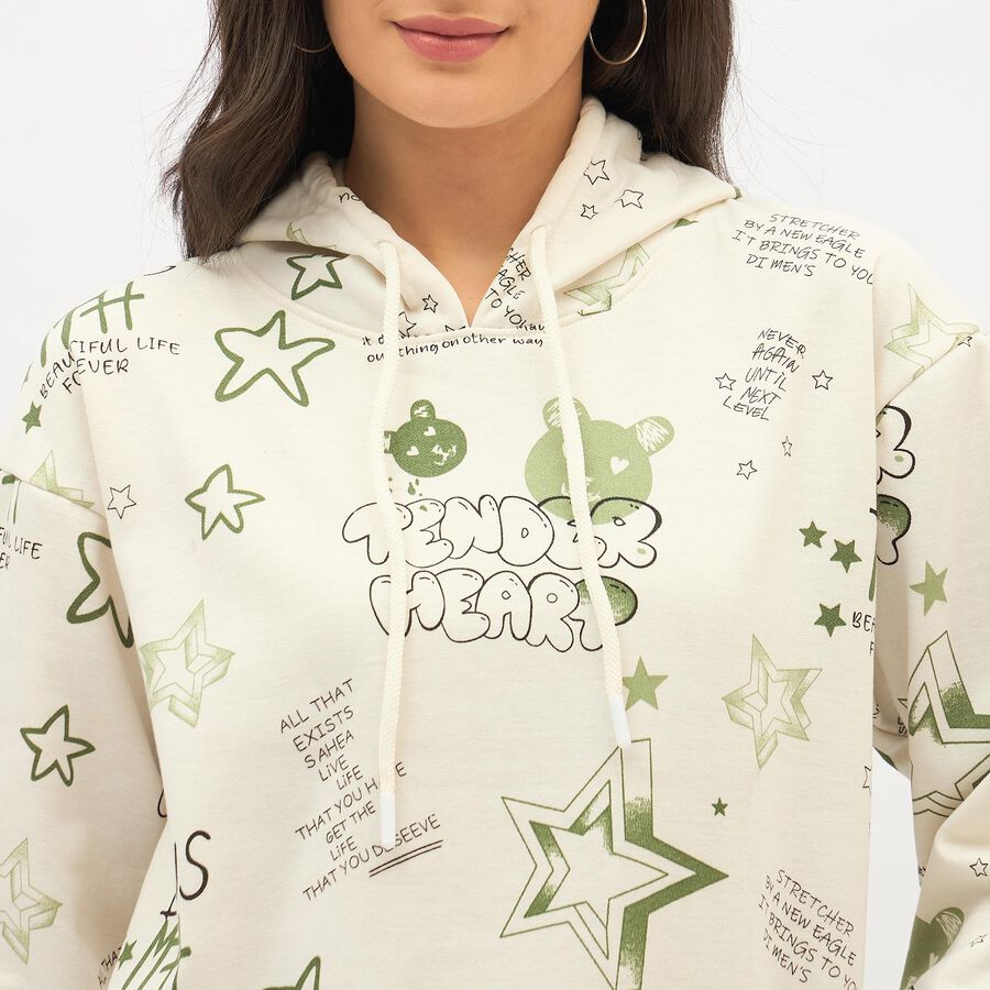 Ladies' Sweatshirt, Off White, large image number null