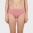 Women's Pink Regular Fit Solid Brief Panty, चुनिंदा, small