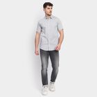Men's 100% Cotton Casual Shirt, हल्का ग्रे, small image number null