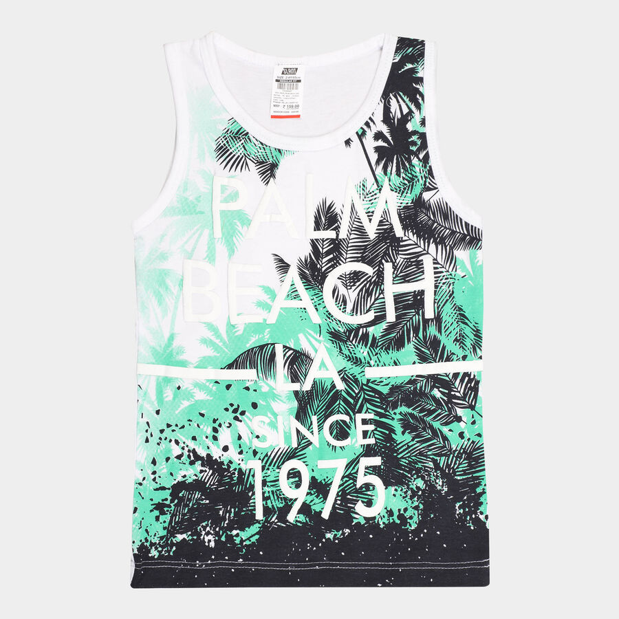 Boys All Over Print T-Shirt, Light Green, large image number null