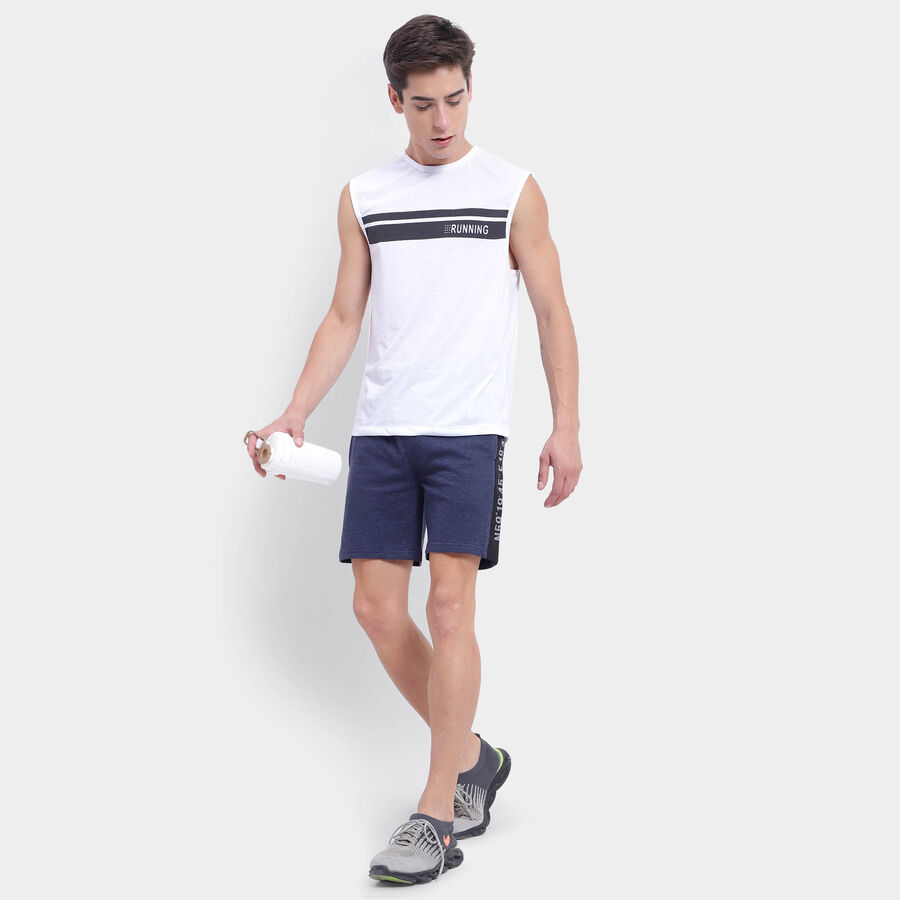 Cut & Sew Bermuda, Melange Blue, large image number null