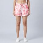 Women's Pink Regular Fit Drawstring Shorts, Pink, small