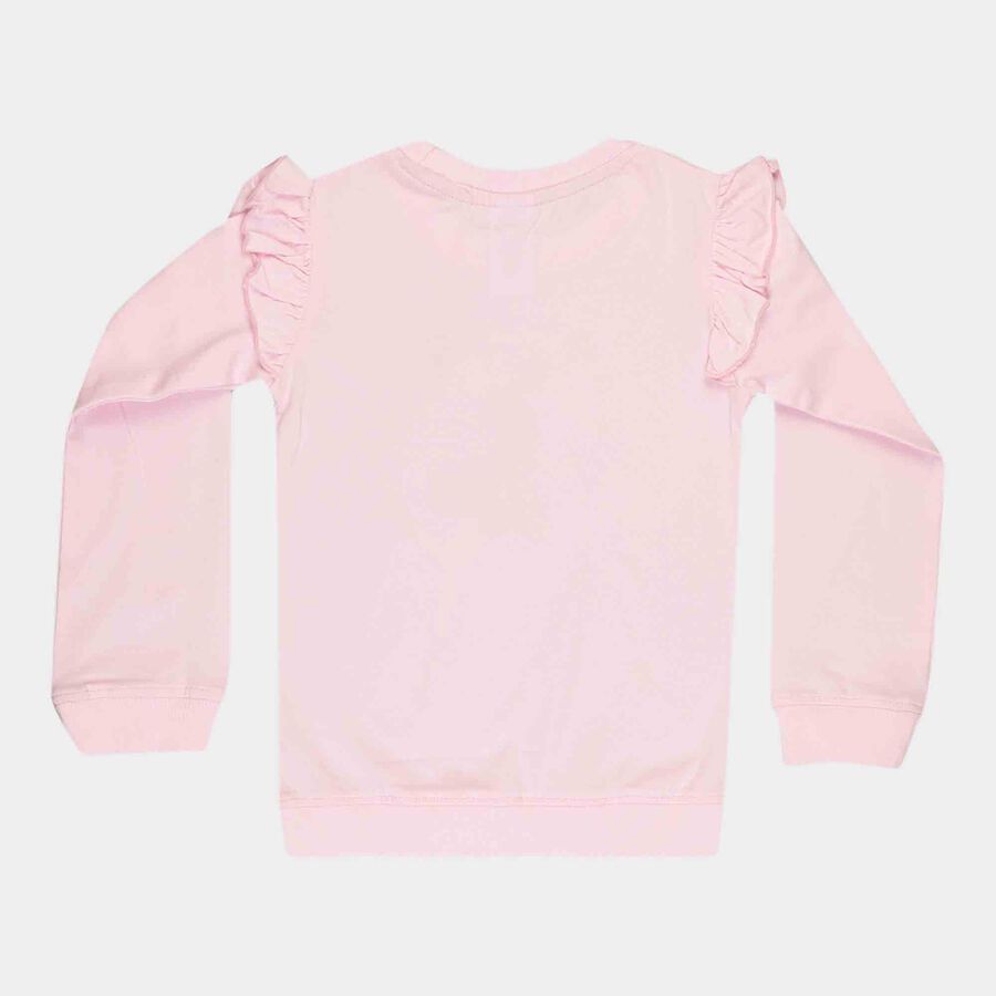Girls Solid Top, Light Pink, large image number null