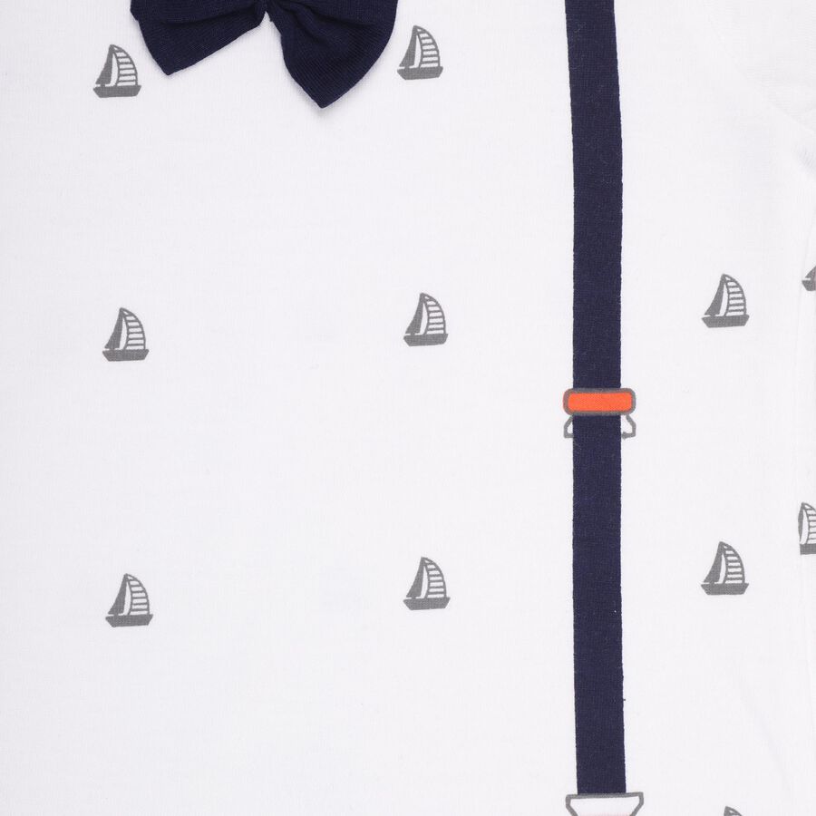 Infant Boys' 100% Cotton Baba Suit , Navy Blue, large image number null