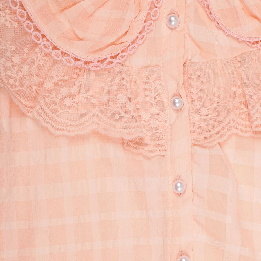 Girls' T-Shirt, पीच, large image number null