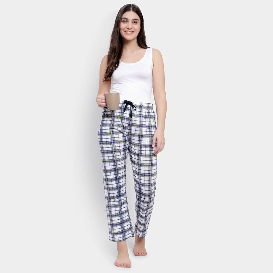 All Over Print Full Length Pyjama, White, large image number null
