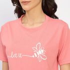 Ladies' Round Neck T-Shirt , Pink, small image number null