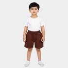 Boys Maroon Regular Fit Casual Bermuda Shorts, Maroon, small
