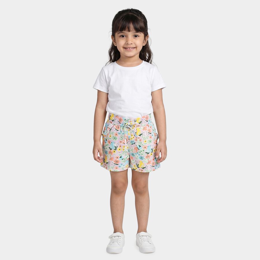 Girls' Shorts, White, large