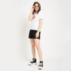 Cotton Round Neck T-Shirt, White, small image number null