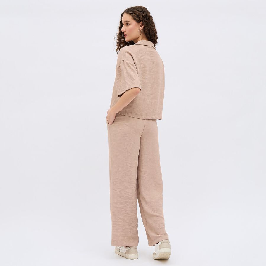 Women's Beige Printed Co-ord Set, Beige, large