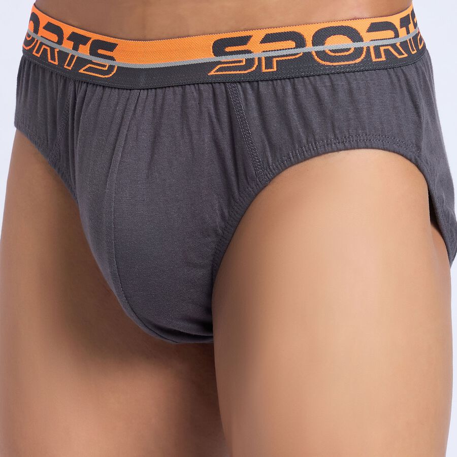 Men's 100% Cotton Briefs, Navy Blue, large image number null