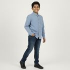 Boys' Light Blue Classic Collar Casual Shirt, हल्का नीला, small image number null