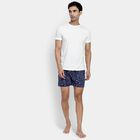 Men's 100% Cotton Boxers, Navy Blue, small image number null