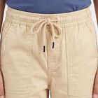 Boys' Beige Regular Fit Cargo Trousers, गहरा पीला, small