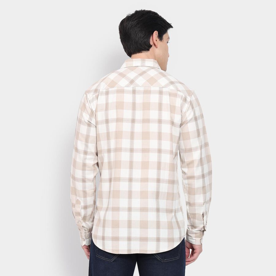 Men's 100% Cotton Casual Shirt, गहरा पीला, large