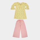 Girls Printed Fusion Clothing Set, Yellow, small image number null