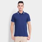 Men's Collared Half Sleeves T-Shirt, नेवी ब्लू, small image number null