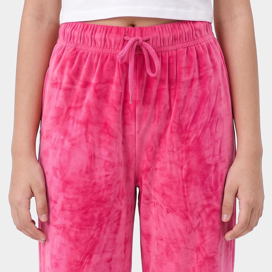 Girls Fuchsia Straight Fit Winter Pyjama, रानी (फ्यूशिया), large