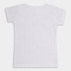 Girls' 100% Cotton T-Shirt , सफ़ेद, small image number null