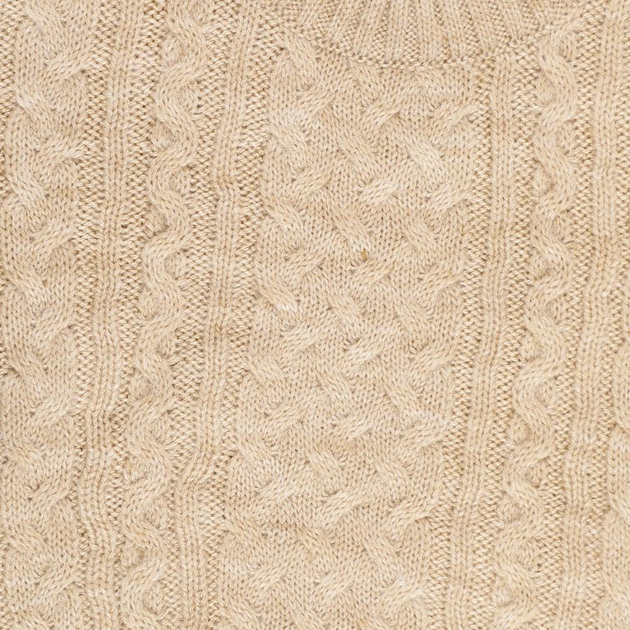 Infants Soft Beige Crew Neck Casual Pullover, गहरा पीला, large image number null
