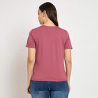 Ladies' Round Neck T-Shirt, Pink, small image number null