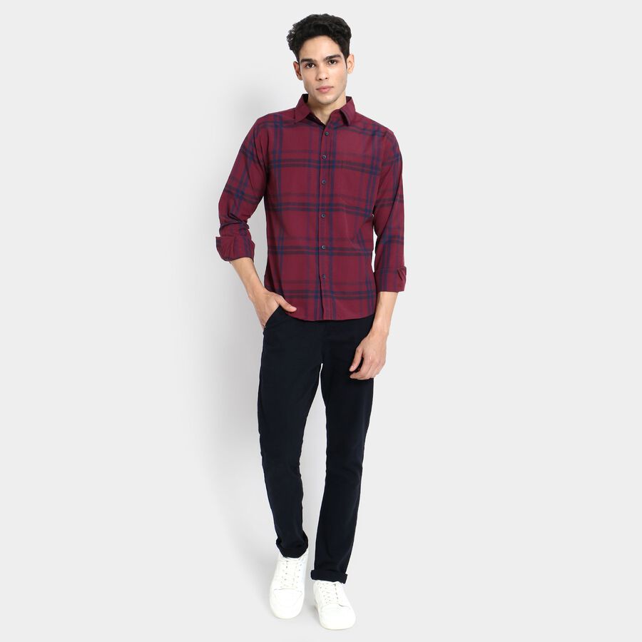 Men's Casual Shirt, मरून, large image number null