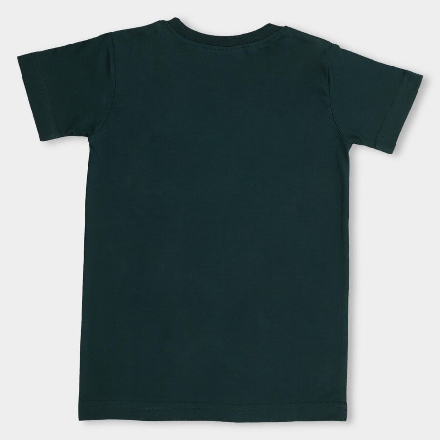Boys' Half Sleeves T-Shirt , Dark Green, large image number null