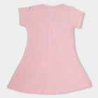 Girls' 100% Cotton Frock, हल्का गुलाबी, small
