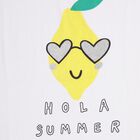 Girls' 100% Cotton T-Shirt , सफ़ेद, small image number null