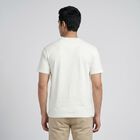 Men's Light Green Round Neck Casual T-Shirt, हल्का हरा, small