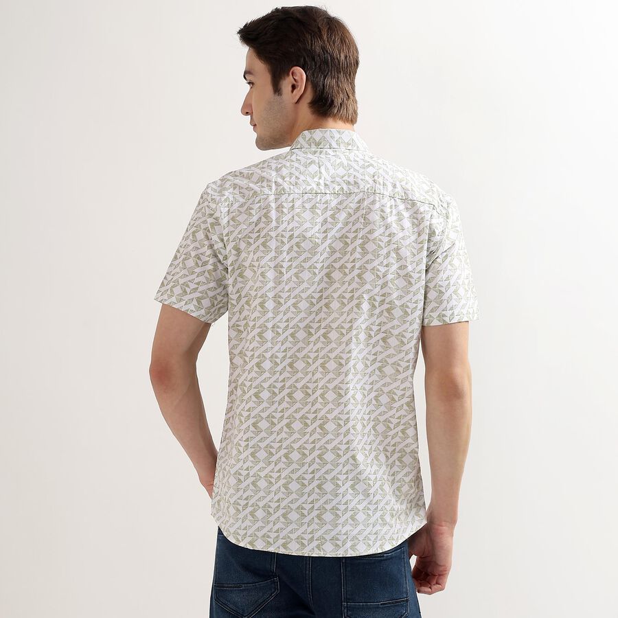 Men's 100% Cotton Regular Collar Casual Shirt, हल्का हरा, large image number null