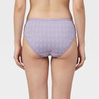 Women's Lavender Regular Fit Printed Panty, Lilac, small